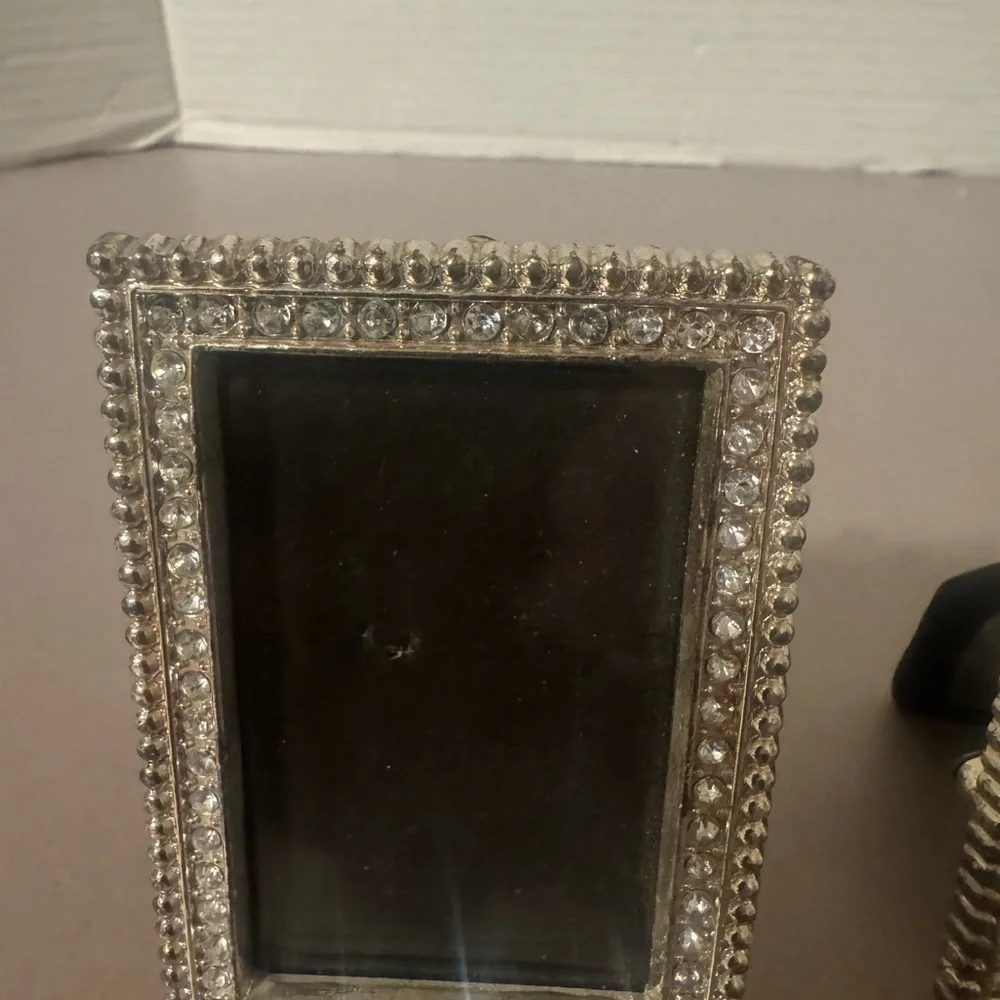 Elegant Silver and Black Photo Frames